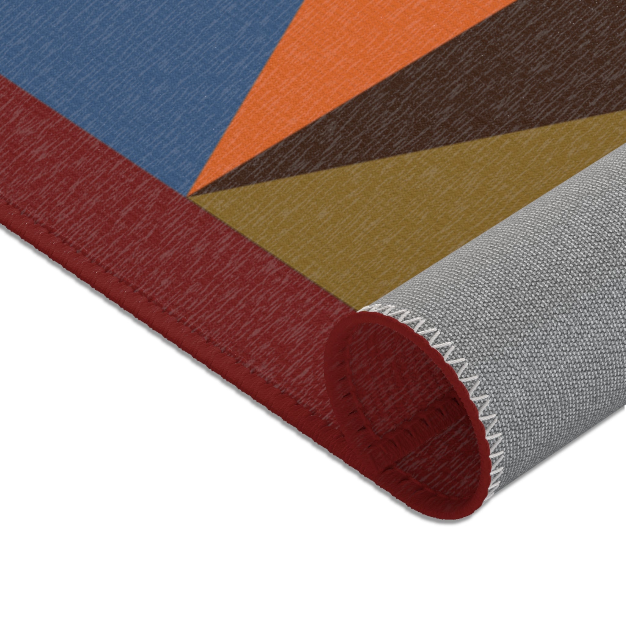 Geometric Colorblock Area Rug — Modern Multicolor Accent Rug