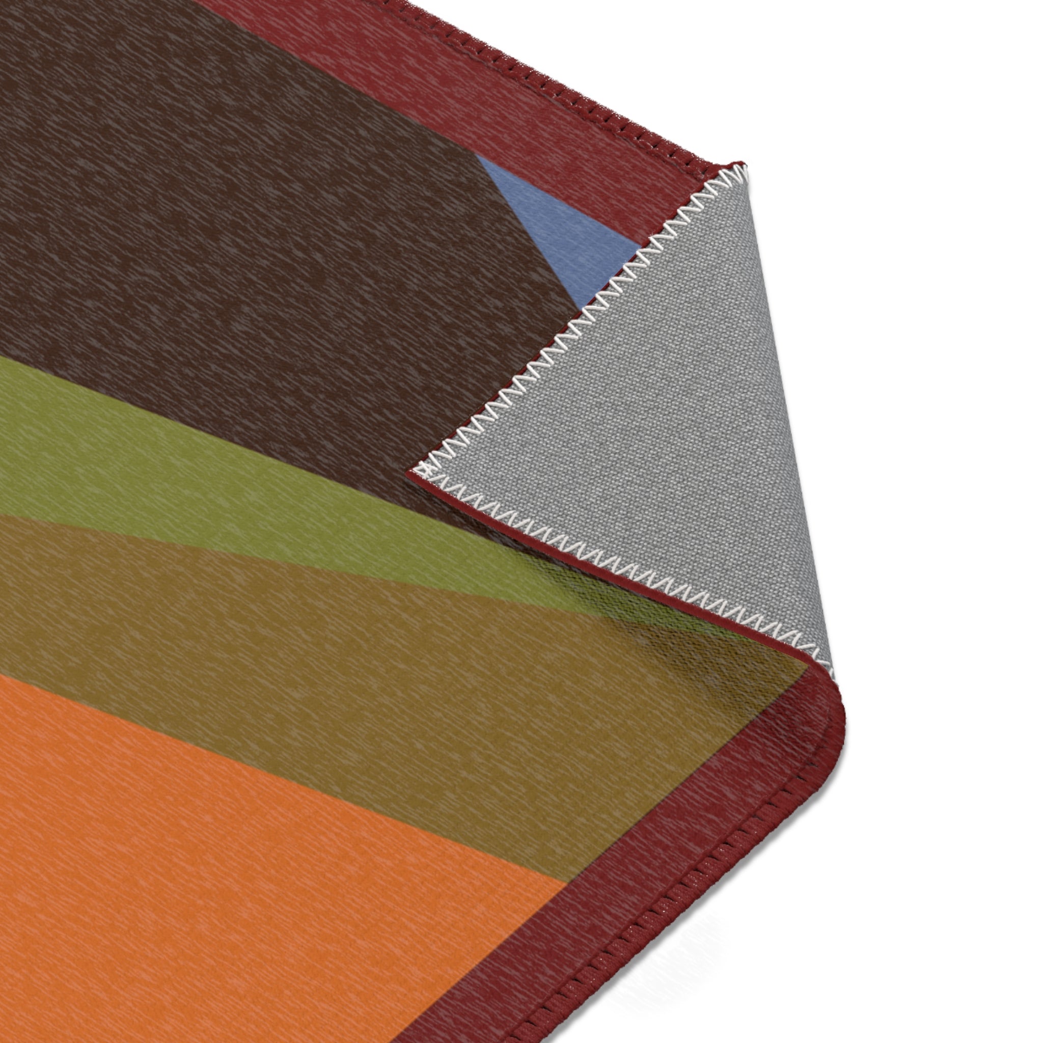 Geometric Colorblock Area Rug — Modern Multicolor Accent Rug