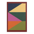 Geometric Colorblock Area Rug — Modern Multicolor Accent Rug