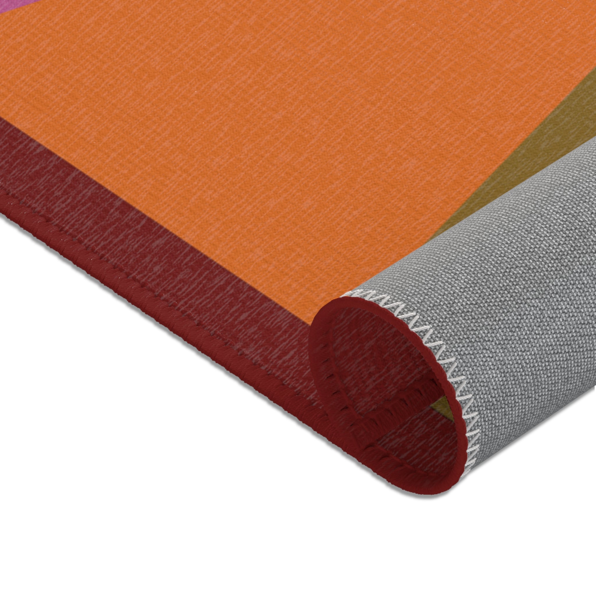Geometric Colorblock Area Rug — Modern Multicolor Accent Rug